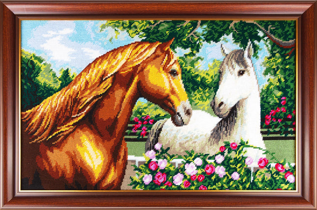 Needlepoint Kit "Graceful Pair" 19.7"x31.5"