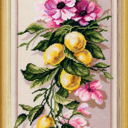 DIY Needlepoint Kit "Lemon Branchlet" 15.0"x30.3"