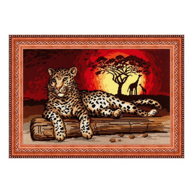 Needlepoint Kit "Leopard" 19.7"x31.5"