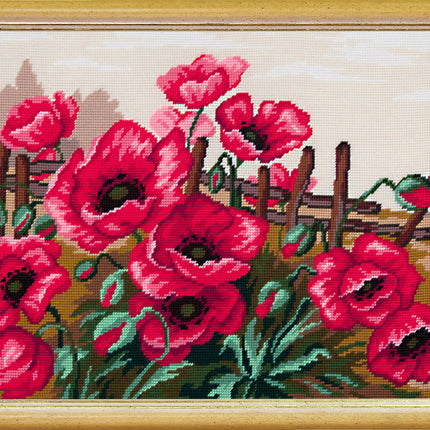 Needlepoint Kit "Poppies" 19.7"x31.5"
