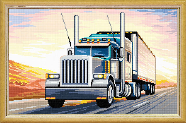 Needlepoint Kit "Truck" 19.7"x31.5"