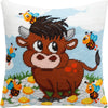 Needlepoint Pillow Kit "Bull Calf"