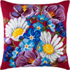 Needlepoint Pillow Kit "Wild Flowers"