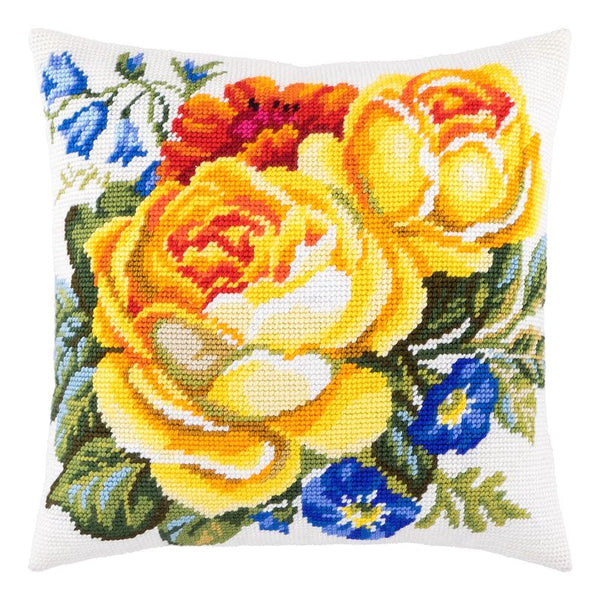 Needlepoint Pillow Kit "Lovely Roses"