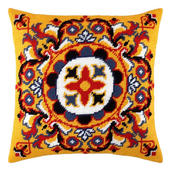 Needlepoint Pillow Kit "Persian Rosette"