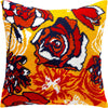 Needlepoint Pillow Kit "Flame of Flowers"