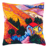 Needlepoint Pillow Kit "Landscape with a House and an Employee"