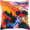 Needlepoint Pillow Kit "Landscape with a House and an Employee"