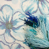 Needlepoint Pillow Kit "Blue Flowers"