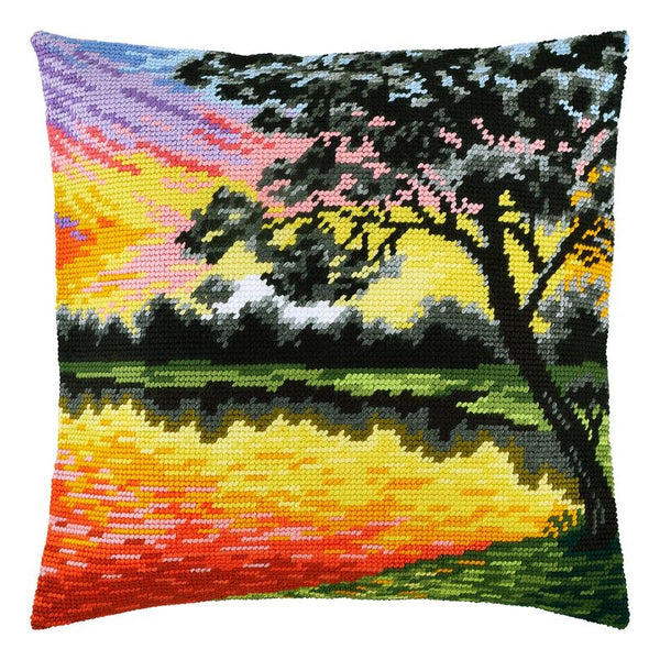 Needlepoint Pillow Kit "Sunset"