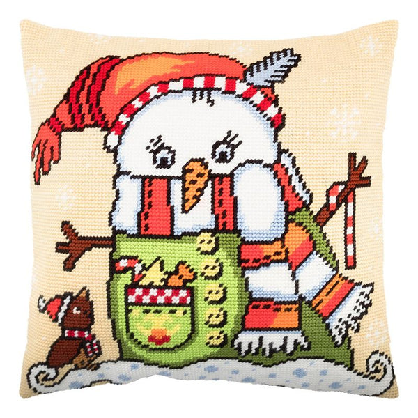 Needlepoint Pillow Kit "Snowman"