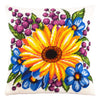 Needlepoint Pillow Kit "Sunflower among flowers"