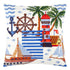 Needlepoint Pillow Kit "Overseas Adventure"