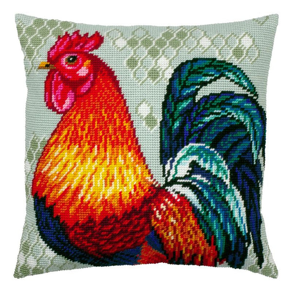 Needlepoint Pillow Kit "Rooster"