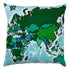 Needlepoint Pillow Kit "Map of the World"