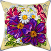 Needlepoint Pillow Kit "Clematis Flowers"