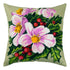 Needlepoint Pillow Kit "Christmas Flowers"