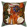 Needlepoint Pillow Kit "Byzantine Head. The Blonde"