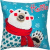 Needlepoint Pillow Kit "Bear with a Scarf"