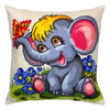 Needlepoint Pillow Kit "Funny Elephant"