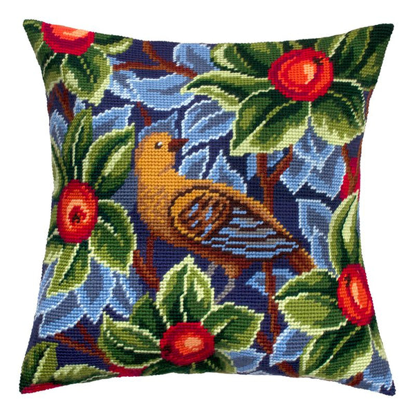 Needlepoint Pillow Kit "Bird"