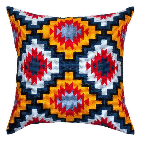 Needlepoint Pillow Kit "Hidalgo Mexican Pattern"