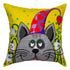 Needlepoint Pillow Kit "Cat in a Cone Hat"