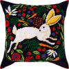 Needlepoint Pillow Kit "Hare on Black"