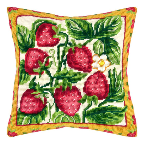 Needlepoint Pillow Kit "Strawberry"