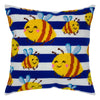 Needlepoint Pillow Kit "Honey Bees"