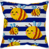 Needlepoint Pillow Kit "Honey Bees"