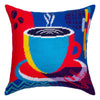 Needlepoint Pillow Kit "Morning coffee"