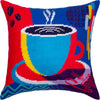 Needlepoint Pillow Kit "Morning coffee"