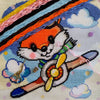 Needlepoint Pillow Kit "Little Fox the Pilot"