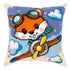 Needlepoint Pillow Kit "Little Fox the Pilot"