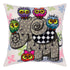 Needlepoint Pillow Kit "Elephant and Owls"