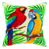 Needlepoint Pillow Kit "Two Parrots"