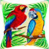 Needlepoint Pillow Kit "Two Parrots"