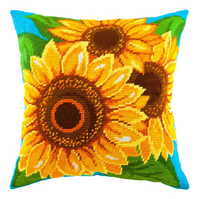 Needlepoint Pillow Kit "Sunflowers"