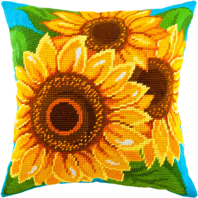 Needlepoint Pillow Kit "Sunflowers"