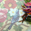 Needlepoint Pillow Kit "Nightingale in Flowers"