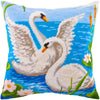 Needlepoint Pillow Kit "Swans"