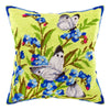Needlepoint Pillow Kit "Large Whites on Forget-Me-Nots"