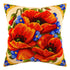 Needlepoint Pillow Kit "Poppies and Forget-Me-Nots"