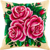 Needlepoint Pillow Kit "Three Roses"