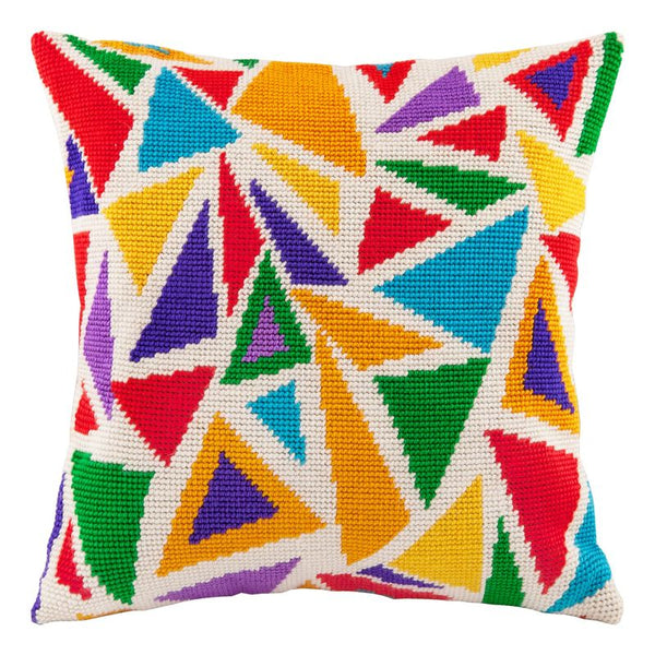 Needlepoint Pillow Kit "Stained Glass"