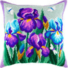 Needlepoint Pillow Kit "Blue Irises"