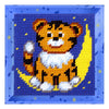 DIY Needlepoint Kit "Tiger cub on the moon" 5.9"x5.9"