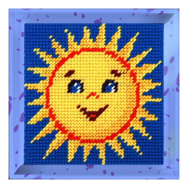 DIY Needlepoint Kit "Sun" 5.9"x5.9"