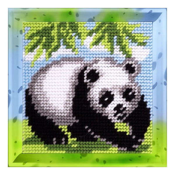 DIY Needlepoint Kit "Panda" 5.9"x5.9"